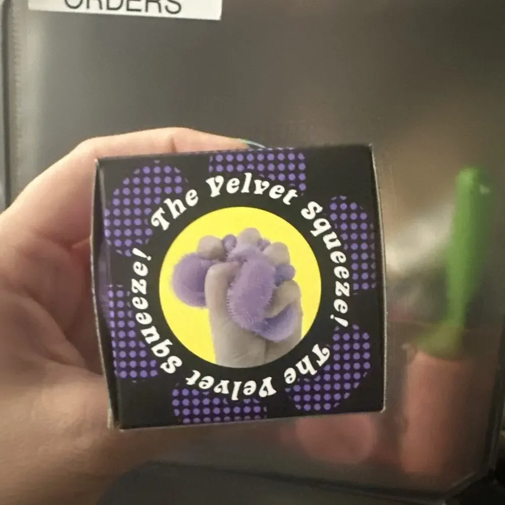 NeeDoh Fuzz Ball Flower Power In Purple Sealed Fuzzball Authentic